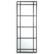 Uttermost Atticus Satin Black Iron Mirror