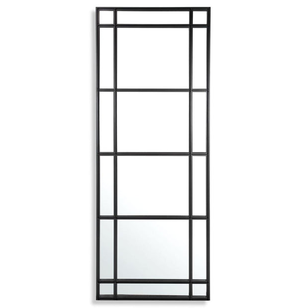 Uttermost Atticus Satin Black Iron Mirror