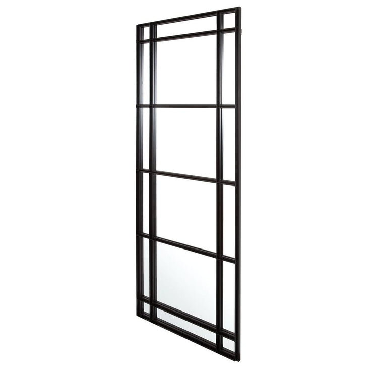 Uttermost Atticus Satin Black Iron Mirror