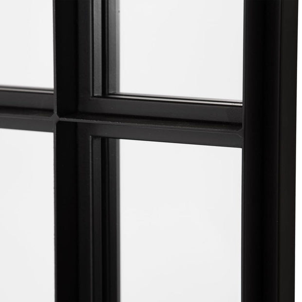 Uttermost Atticus Satin Black Iron Mirror