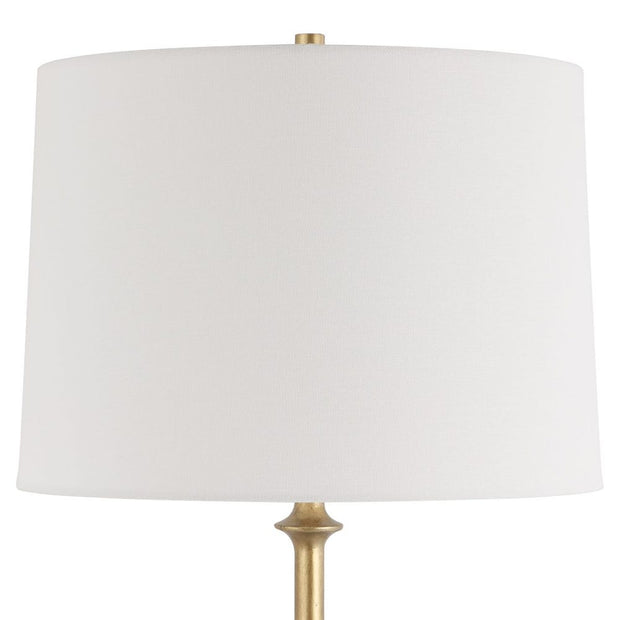 Uttermost Good As Gold Buffet Lamp With White Linen Shade
