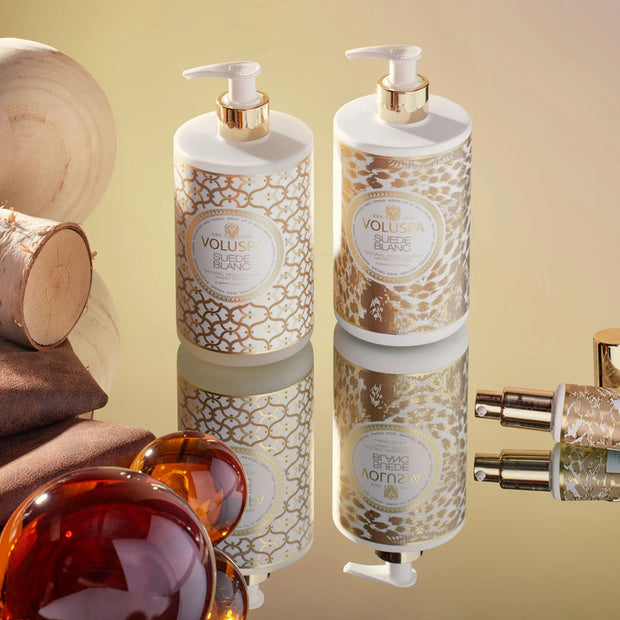 Voluspa Suede Blanc Hand Lotion And Soap