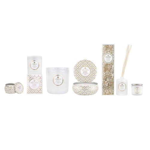 Voluspa Suede Blanc Petite Jar Candle ~ 3.2oz