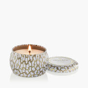 Voluspa Suede Blanc Mini Tin Candle~4oz