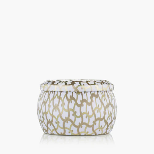 Voluspa Suede Blanc Mini Tin Candle~4oz