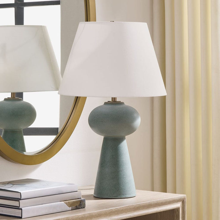 Uttermost Elwyn Light Dusty Blue Glaze Table Lamp
