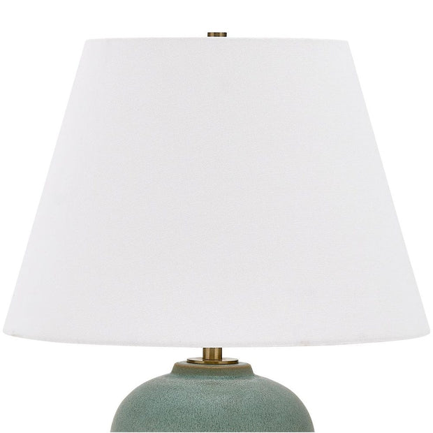 Uttermost Elwyn Light Dusty Blue Glaze Table Lamp