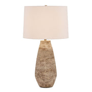 Uttermost Dunford Distressed Light Gray Wash And Dark Brown Undertones Table Lamp