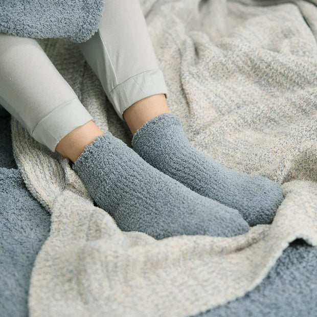 Kashwere Ultra Soft Maliblu Plush Spa Socks