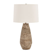 Uttermost Dunford Distressed Light Gray Wash And Dark Brown Undertones Table Lamp
