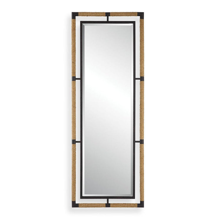 Uttermost Melville Natural Rope And Rust Black Tall Mirror
