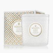 Voluspa Suede Blanc Boxed Luxe Candle ~30oz