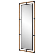 Uttermost Melville Natural Rope And Rust Black Tall Mirror