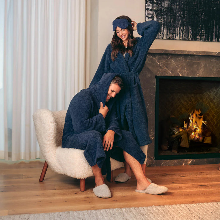 Kashwere Plush Soapstone Closed Toe Spa Slippers