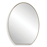 Uttermost Cabell Brushed Brass Oval Mirror
