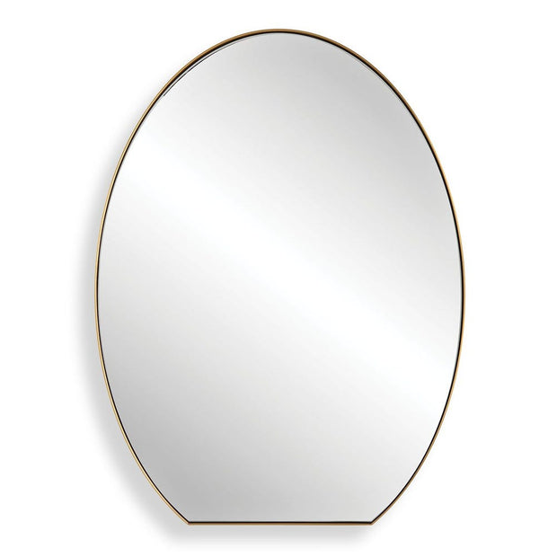 Uttermost Cabell Brushed Brass Oval Mirror