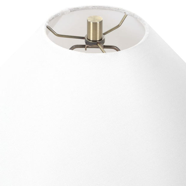 Uttermost Moss Green Thumb Table Lamp With Brass Plated Details