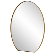 Uttermost Cabell Brushed Brass Oval Mirror
