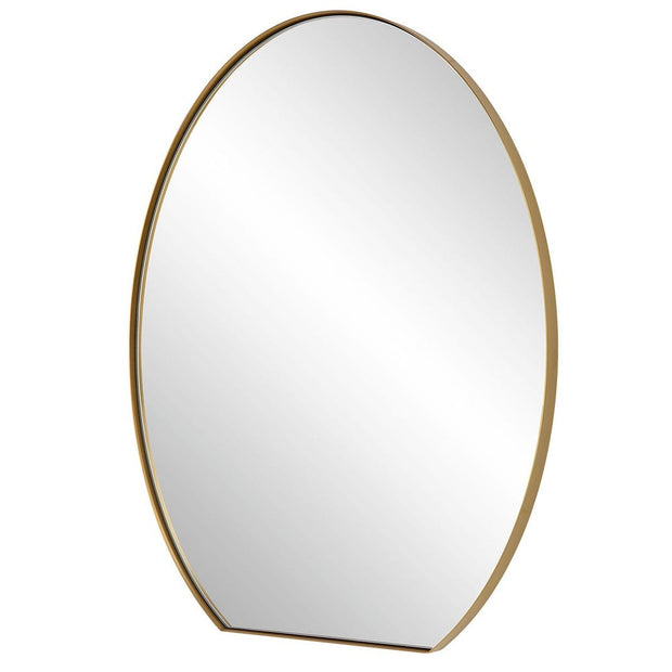 Uttermost Cabell Brushed Brass Oval Mirror
