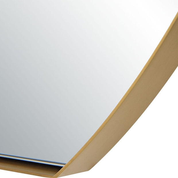 Uttermost Cabell Brushed Brass Oval Mirror