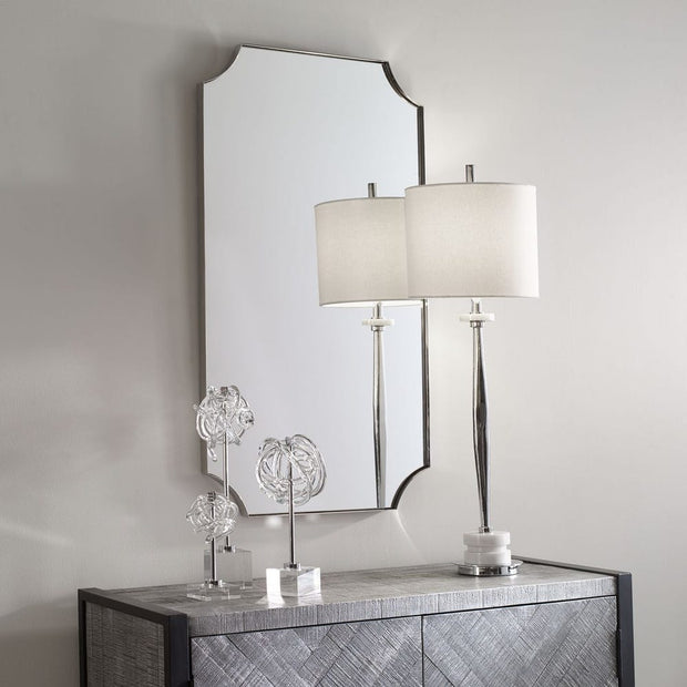 Uttermost Lennox Polished Nickel Mirror