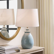 Uttermost Lorene Light Blue Glaze Table Lamp