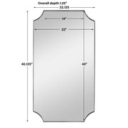 Uttermost Lennox Polished Nickel Mirror