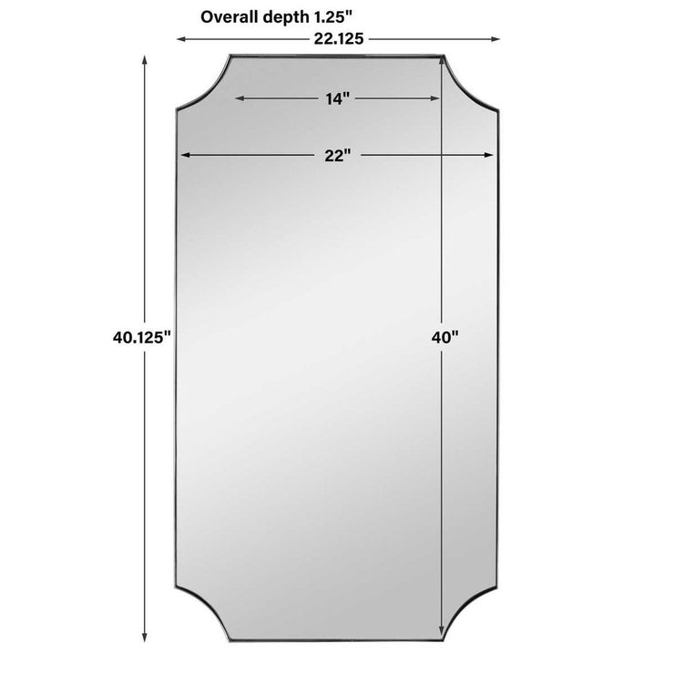 Uttermost Lennox Polished Nickel Mirror