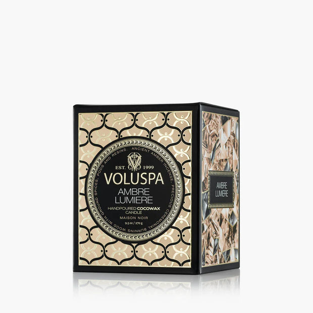 Voluspa Amber Lumiere Classic Candle ~ 9.5oz