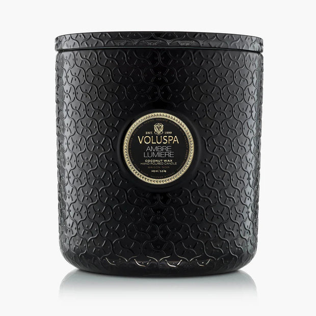 Voluspa Amber Lumiere 5 Wick Hearth Candle ~ 123oz