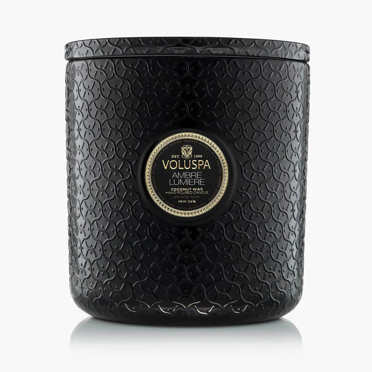 Voluspa Amber Lumiere 5 Wick Hearth Candle ~ 123oz
