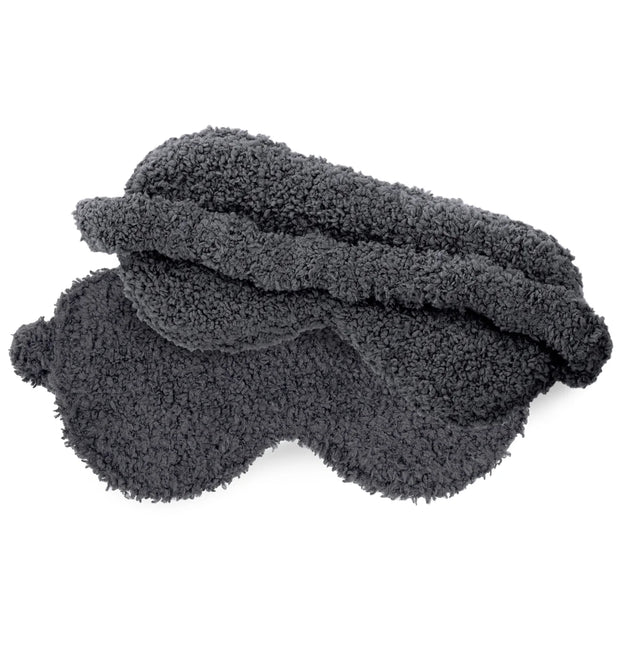 Kashwere Ultra Soft Midnight Grey Plush Sleep Eye Mask