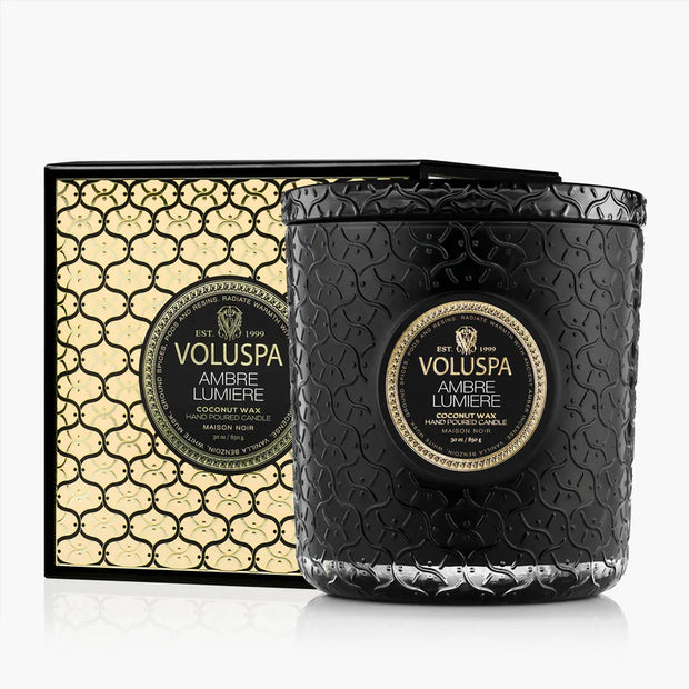 Voluspa Amber Lumiere Boxed Luxe Candle ~ 30oz