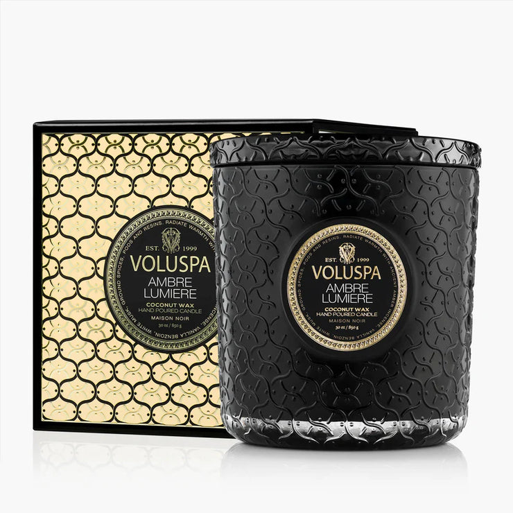 Voluspa Amber Lumiere Boxed Luxe Candle ~ 30oz