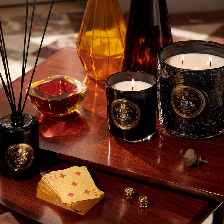 Voluspa Amber Lumiere Boxed Luxe Candle ~ 30oz