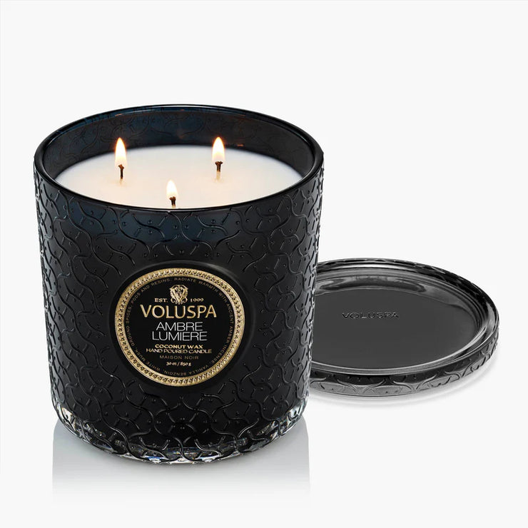 Voluspa Amber Lumiere Boxed Luxe Candle ~ 30oz