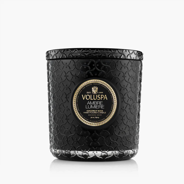 Voluspa Amber Lumiere Boxed Luxe Candle ~ 30oz