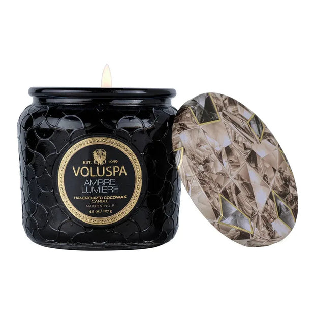 Voluspa Amber Lumiere Petite Jar Candle ~ 4.5oz