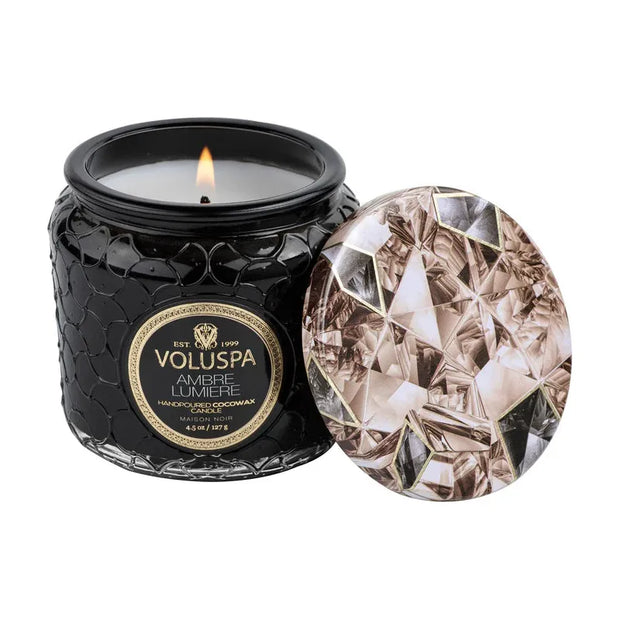 Voluspa Amber Lumiere Petite Jar Candle ~ 4.5oz