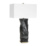 Uttermost Altaria Satin Black Textured Table Lamp