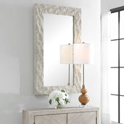 Uttermost Quarry Rustic Aged Ivory Rectangle Mirror