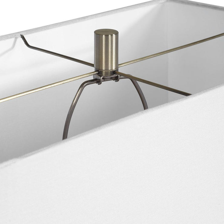 Uttermost Altaria Satin Black Textured Table Lamp