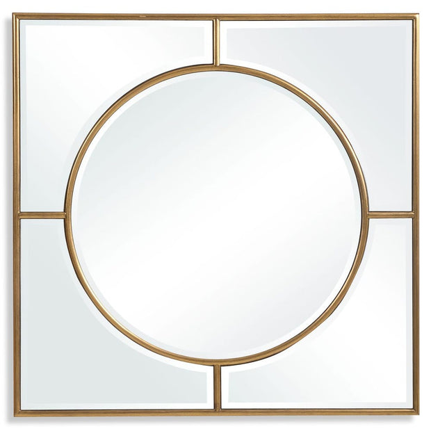 Uttermost Stanford Brushed Gold Square Mirror