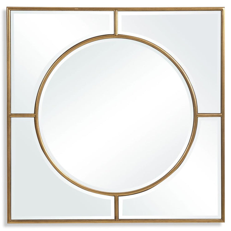 Uttermost Stanford Brushed Gold Square Mirror