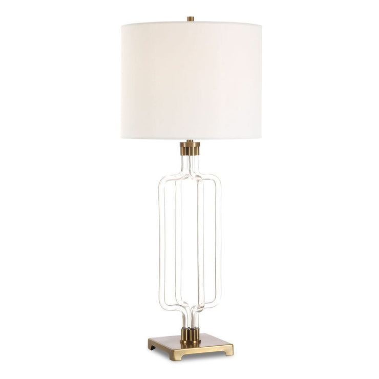 Uttermost Outline Clear Acrylic With Brass Accents Cordless Table Lamp