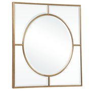 Uttermost Stanford Brushed Gold Square Mirror