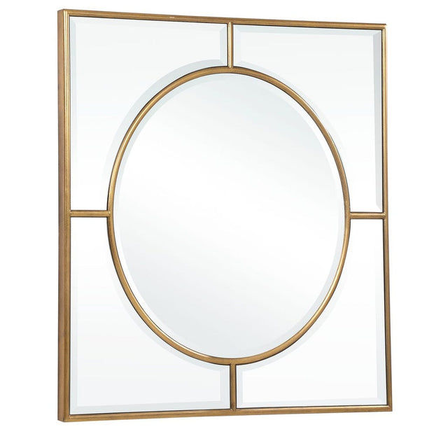 Uttermost Stanford Brushed Gold Square Mirror