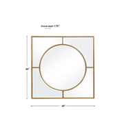 Uttermost Stanford Brushed Gold Square Mirror