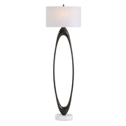 Uttermost Sonic Rich Dark Bronze Open Oval Floor Lamp