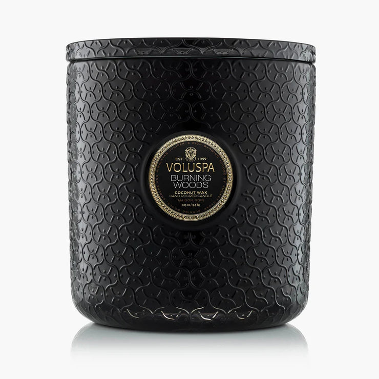 Voluspa Burning Woods 5 Wick Hearth Candle ~ 123oz